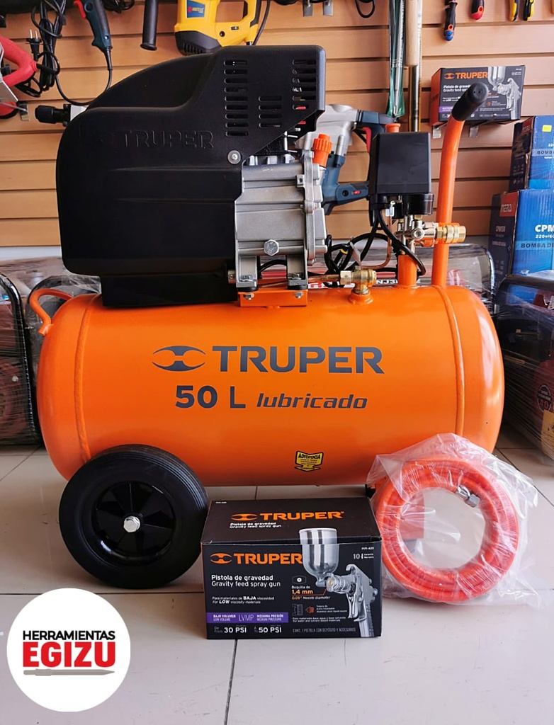 Compresor Aire 50 Lts Truper