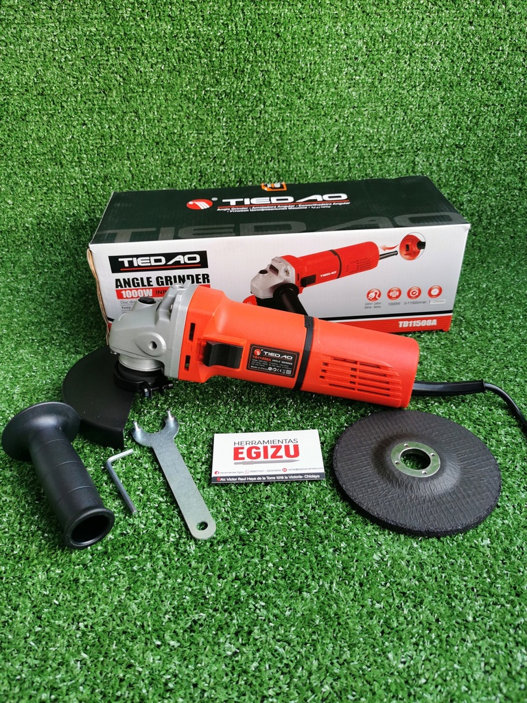 Amoladora 

de 4 1/2" 

 1000 W con velocidades industrial - Tiedao