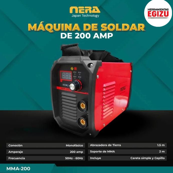 Maquina de soldar Inversora 200I Amp Arco - Nera