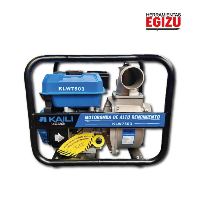 MOTOBOMBA DE 3 PULGADAS CON MOTOR DE 7.5 HP - KAILI